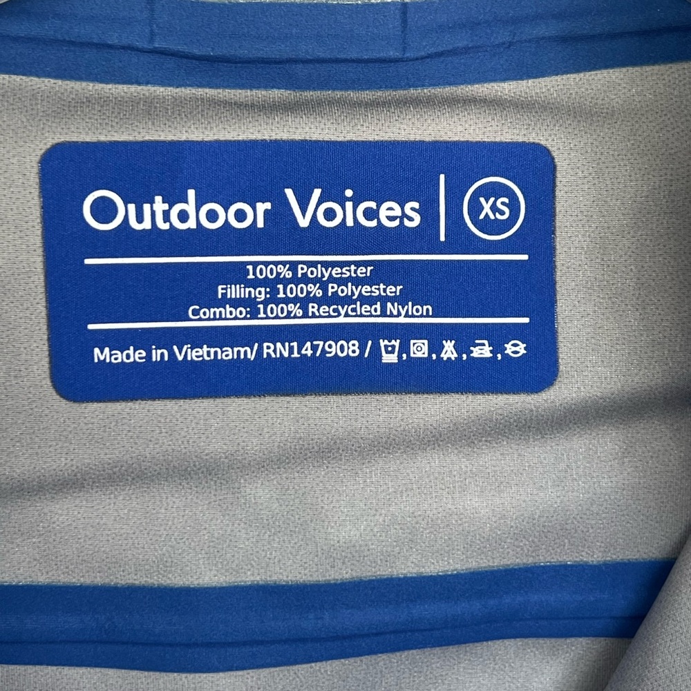 Outdoor Voices Marine Blue Rain Jacket NWOT - Picture 2 of 9